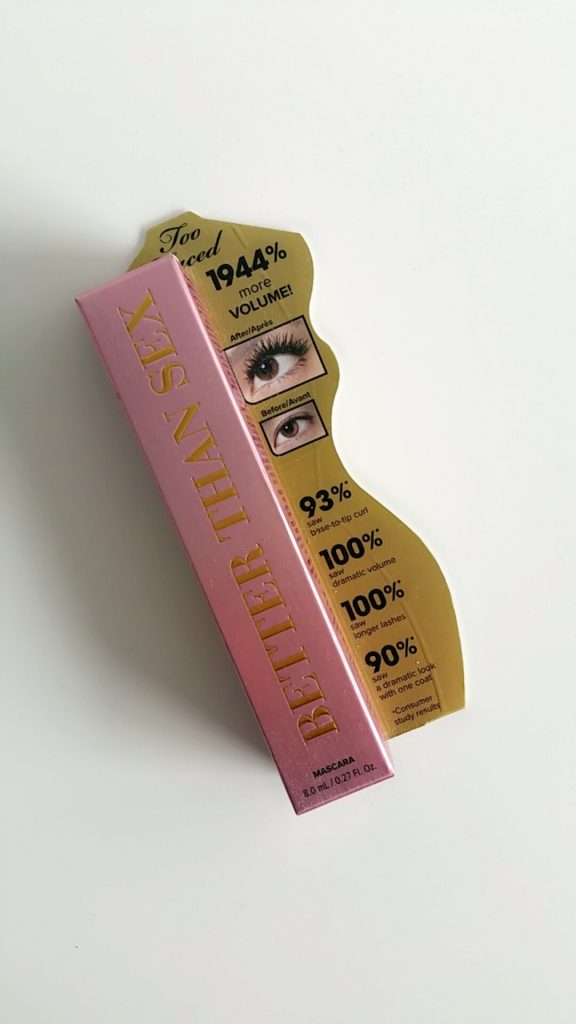 Emballage mascara Better than sex de Too Faced - Ethiquement belle