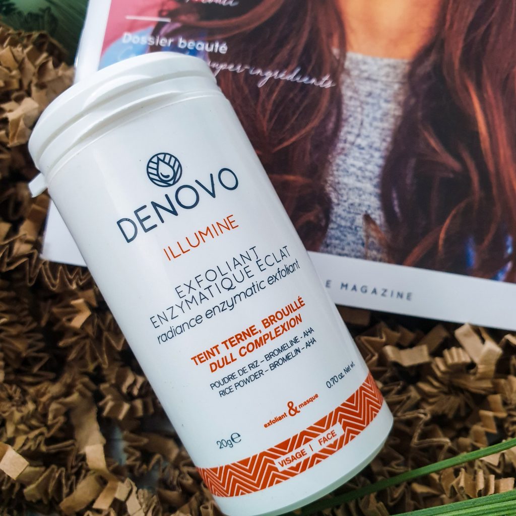 Haute en couleurs Nuoo Box Septembre 2019 DENOVO – Exfoliant enzymatique éclat
